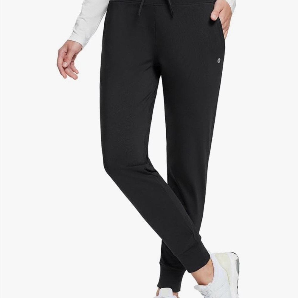 Women's Black Jogger Pants 28" inseam